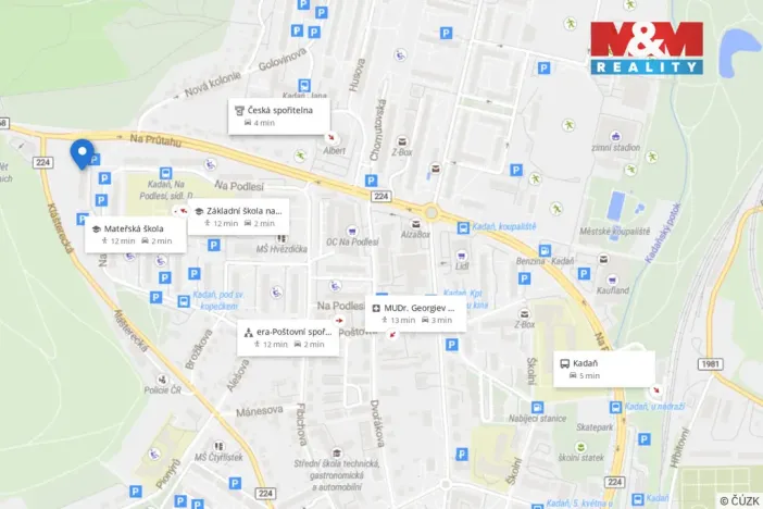 Prodej bytu 2+1, Kadaň, Na Podlesí, 56 m2