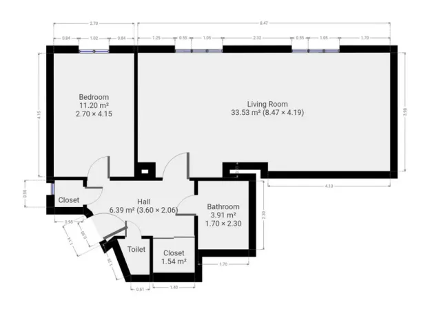 Pronájem bytu 2+kk, Praha - Vršovice, Kodaňská, 58 m2