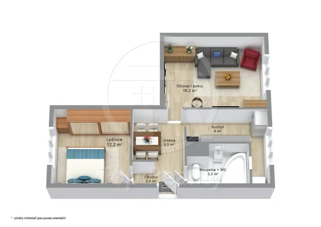 Prodej bytu 2+1, Sokolov, Marie Majerové, 50 m2
