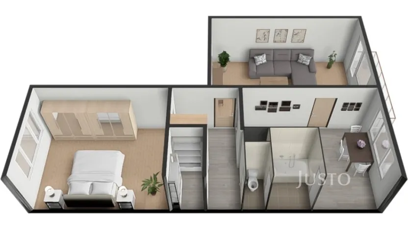 Prodej bytu 2+1, Písek - Budějovické Předměstí, třída Přátelství, 60 m2