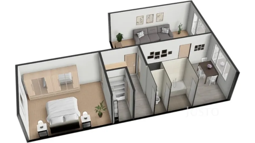 Prodej bytu 2+1, Písek - Budějovické Předměstí, třída Přátelství, 60 m2