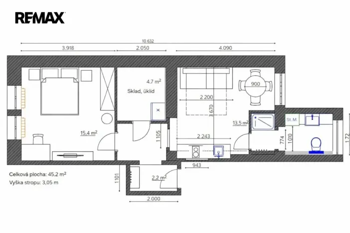 Prodej bytu 2+kk, Karlovy Vary, Bulharská, 44 m2