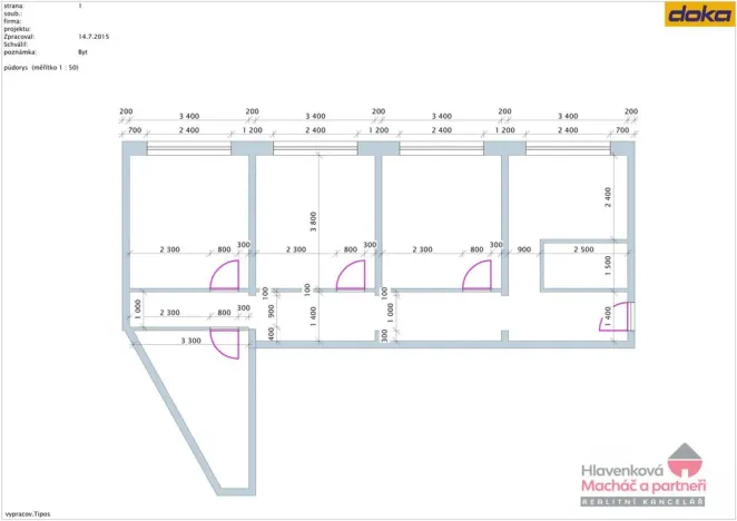 Prodej bytu 3+1, Ostrava - Hrabůvka, Františka Hajdy, 77 m2