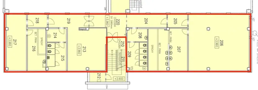 Pronájem kanceláře, Šternberk, Nádražní, 323 m2