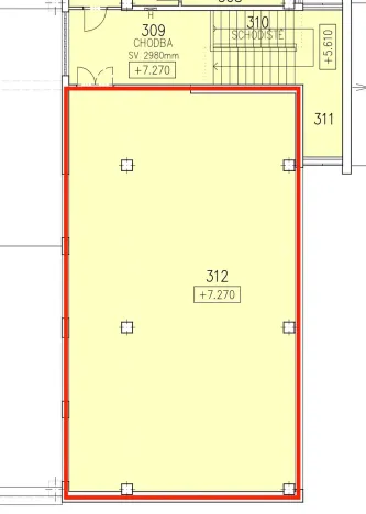 Pronájem kanceláře, Šternberk, Nádražní, 124 m2