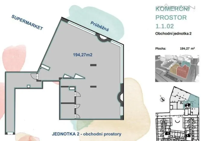 Pronájem kanceláře, Praha - Strašnice, Průběžná, 194 m2