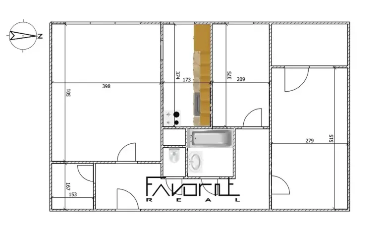 Prodej bytu 3+1, Ostrava, náměstí Václava Vacka, 71 m2