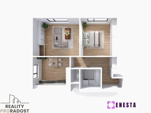 Prodej bytu 2+1, Praha - Strašnice, Sečská, 52 m2