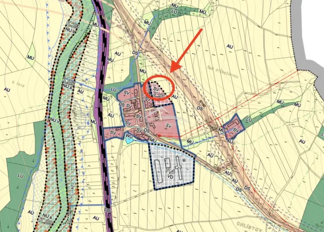 Prodej pozemku pro bydlení, Okrouhlice - Chlístov, 1276 m2
