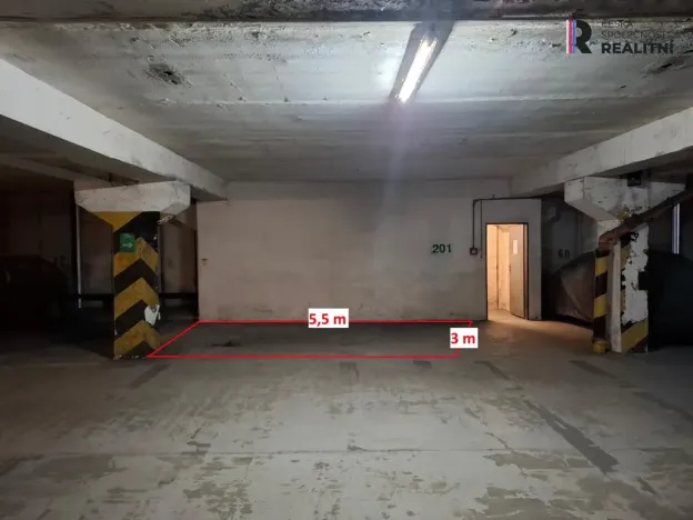 Pronájem garážového stání, Praha - Krč, Štúrova, 17 m2