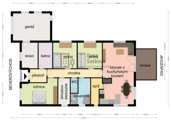 Prodej rodinného domu, Veselá, 136 m2