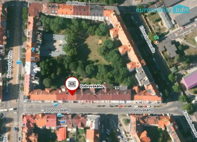 Pronájem bytu 2+kk, Plzeň, Dobrovského, 49 m2