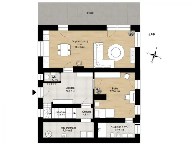 Prodej bytu 5+kk, Chocerady, 189 m2