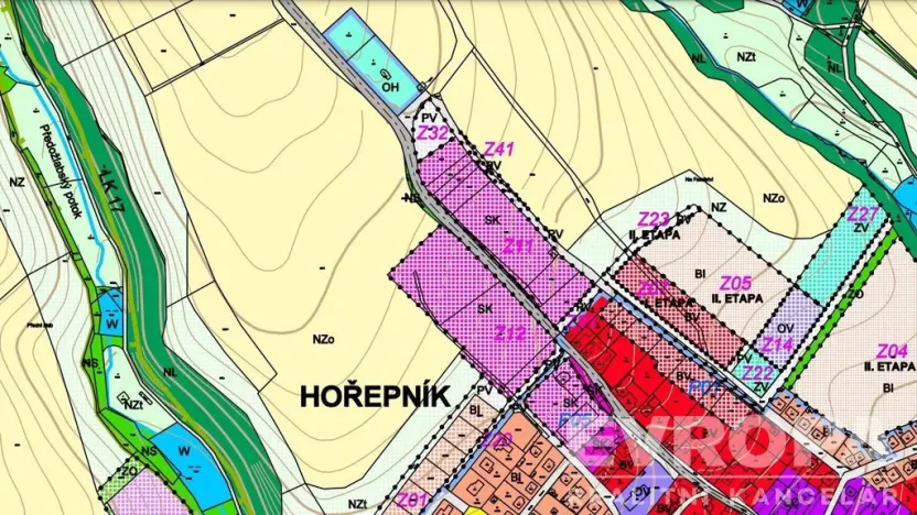 Prodej pozemku, Hořepník, 966 m2