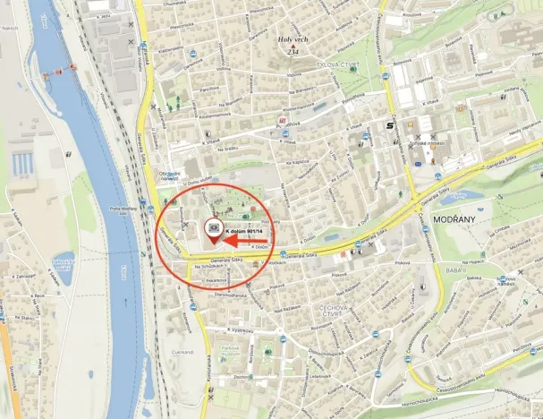 Pronájem garáže, Praha - Modřany, K dolům, 18 m2