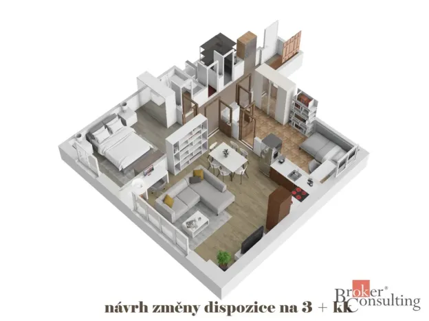 Prodej bytu 2+1, Praha - Libeň, Sokolovská, 72 m2
