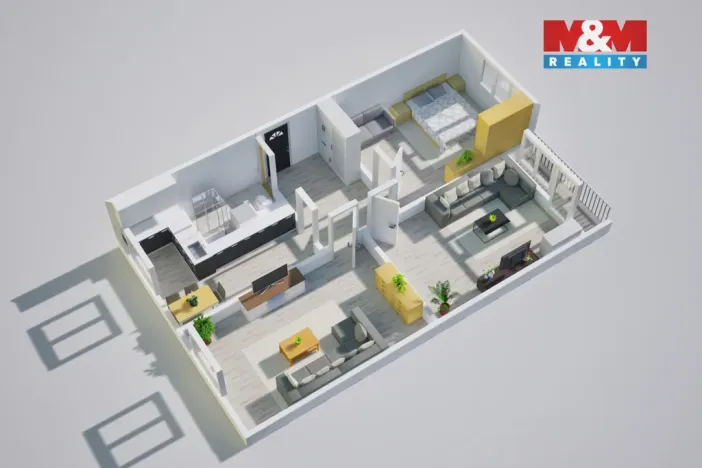 Prodej bytu 3+1, Krupka - Maršov, Karla Čapka, 80 m2