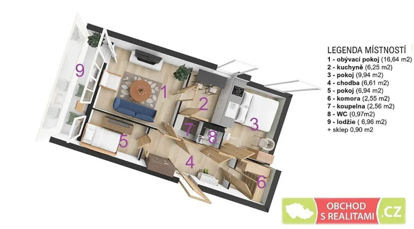 Prodej bytu 3+1, Brandýs nad Labem-Stará Boleslav - Brandýs nad Labem, Vrbová, 61 m2