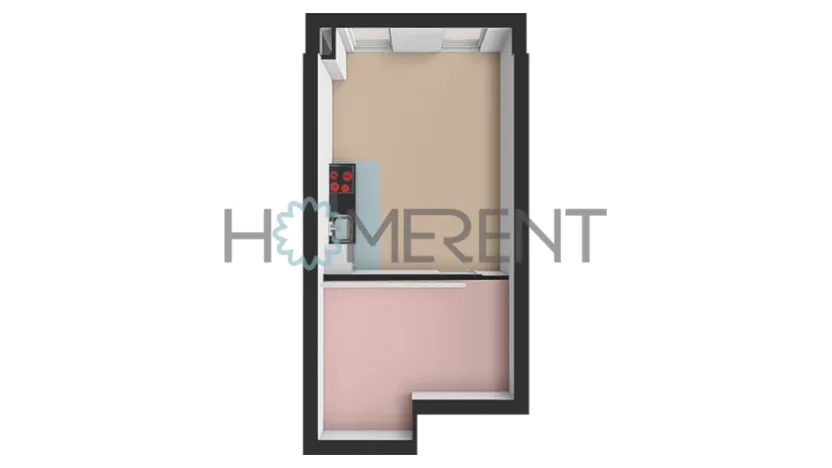 Pronájem bytu 1+kk, Praha - Holešovice, V háji, 28 m2