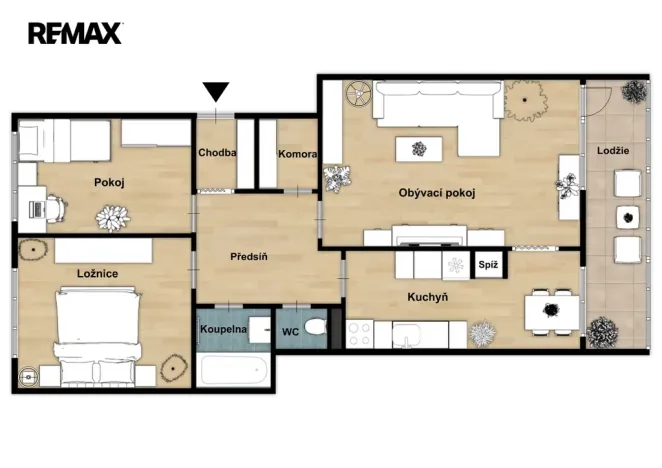 Prodej bytu 3+1, Jesenice, V Lázních, 72 m2