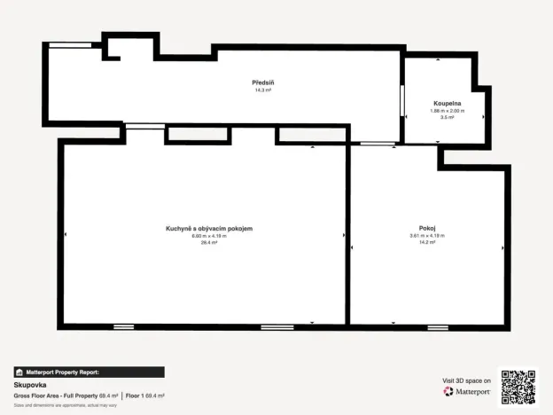 Pronájem bytu 2+1, Most, Josefa Skupy, 62 m2
