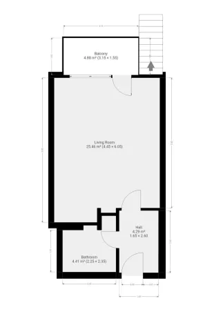 Pronájem bytu 1+kk, Praha - Hlubočepy, Hlubočepská, 38 m2