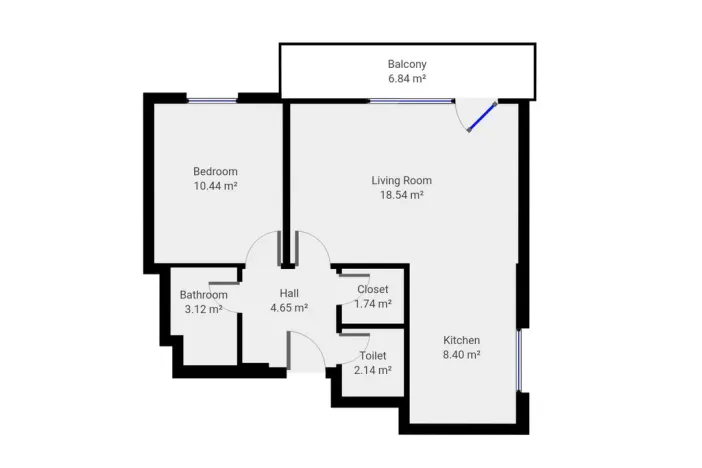 Pronájem bytu 2+kk, Praha - Hodkovičky, Pod lysinami, 60 m2