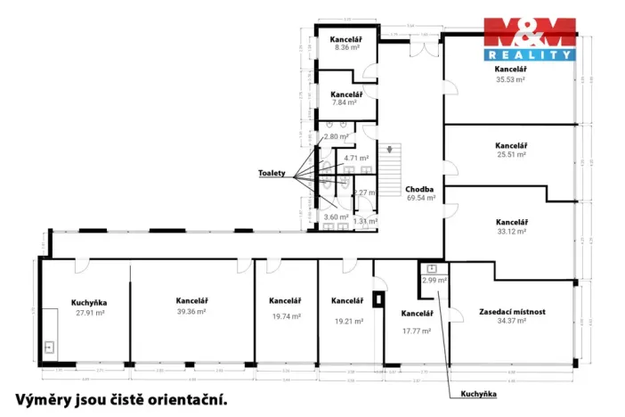 Pronájem kanceláře, Klatovy - Klatovy I, nám. Míru, 396 m2