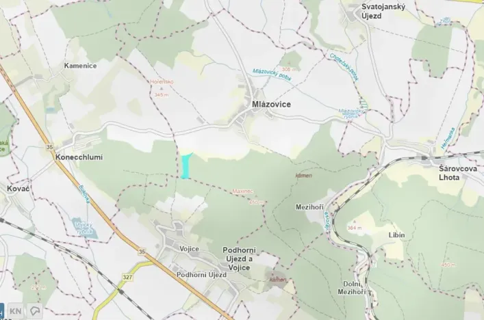 Prodej lesa, Mlázovice, 30813 m2