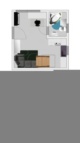 Pronájem bytu 2+kk, Brno - Černovice, Řehořova, 26 m2