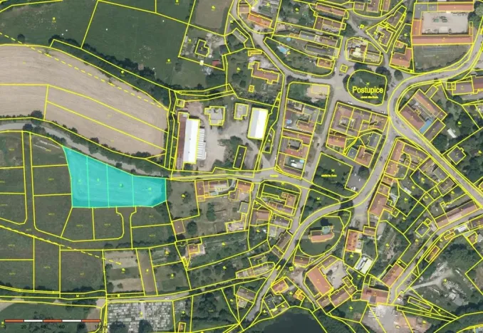 Prodej pozemku pro bydlení, Postupice, 4099 m2