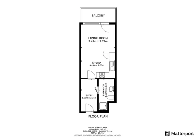 Pronájem bytu 1+kk, Praha - Vysočany, Smržových, 31 m2