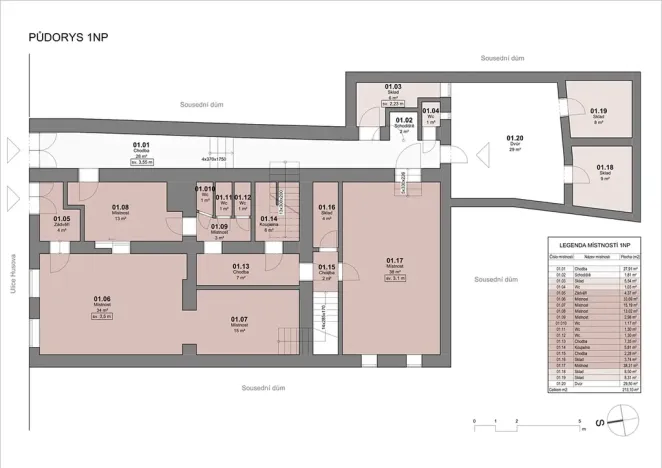 Prodej činžovního domu, Kutná Hora, Husova, 365 m2