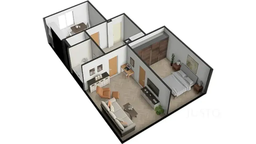 Prodej bytu 2+1, Písek, Šafaříkova, 52 m2