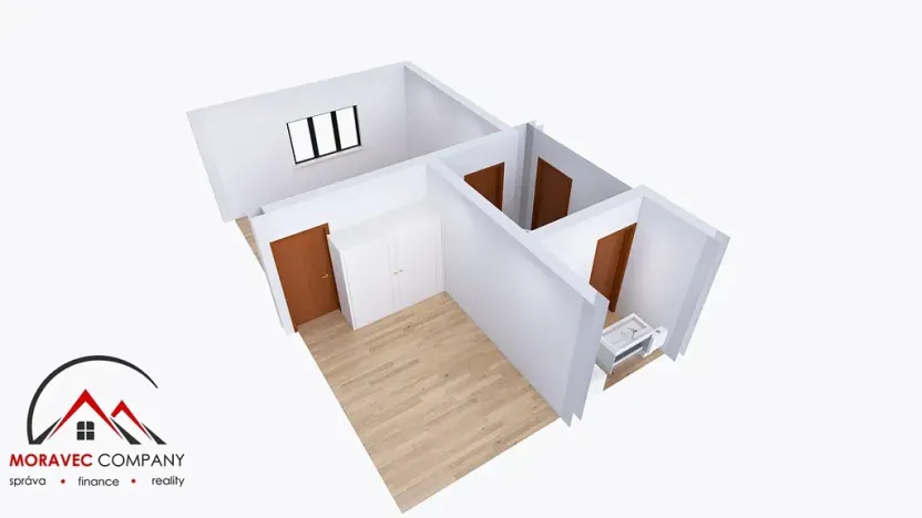 Pronájem bytu 2+kk, Krnov, Tolstého, 42 m2