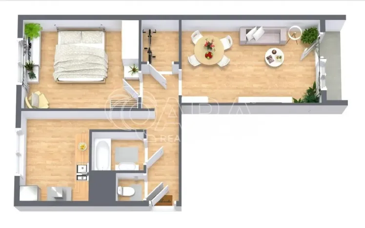 Pronájem bytu 2+1, Ostrava - Moravská Ostrava, Josefa Brabce, 64 m2