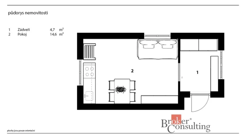 Prodej chaty, Tehov, Ke Srubům, 43 m2