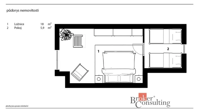 Prodej chaty, Tehov, Ke Srubům, 43 m2