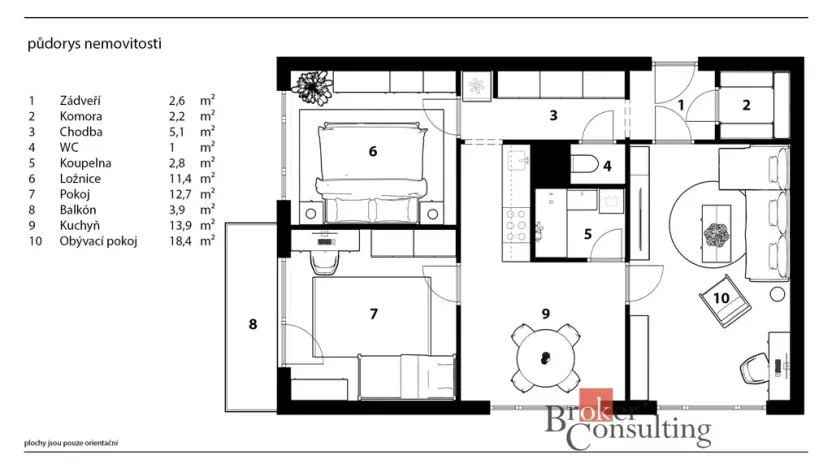 Prodej bytu 3+1, Praha - Malešice, Káranská, 72 m2