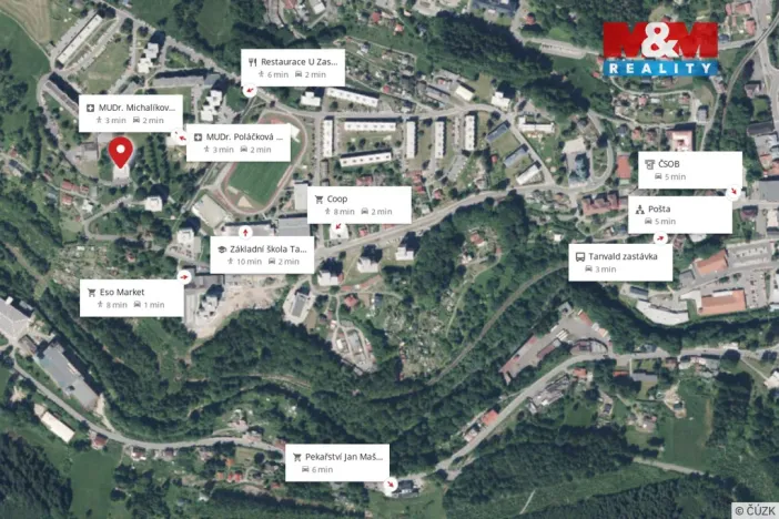 Pronájem bytu 2+1, Tanvald, Sportovní, 57 m2