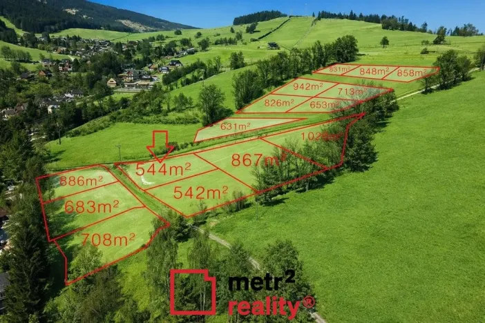 Prodej pozemku pro bydlení, Staré Město, Hynčice pod Sušinou, 544 m2