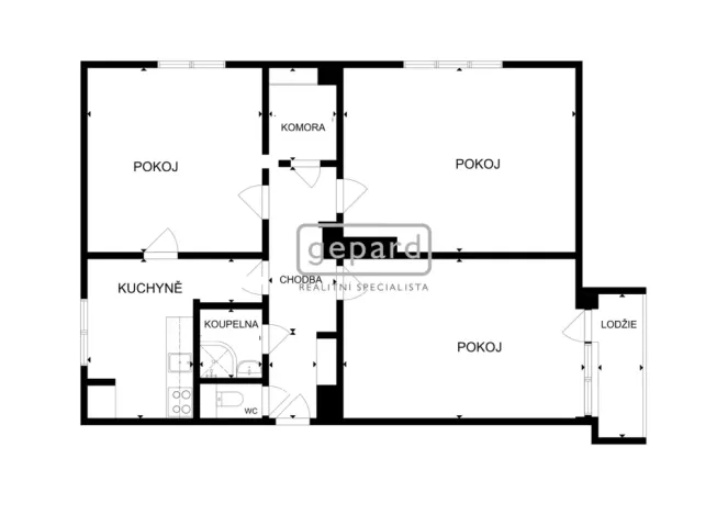 Prodej bytu 3+1, Brno - Bystrc, Jakuba Obrovského, 76 m2
