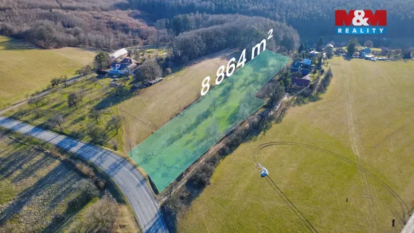 Prodej zahrady, Zlín - Kudlov, 8864 m2