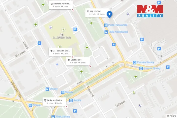 Prodej bytu 2+1, Plzeň - Východní Předměstí, Francouzská třída, 75 m2