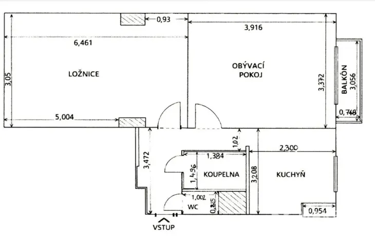 Prodej bytu 2+1, Praha - Letňany, Šumperská, 52 m2