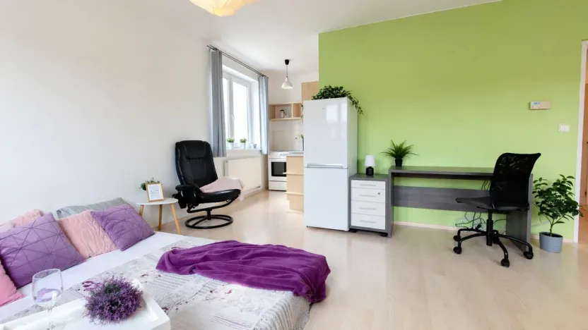 Pronájem bytu 1+kk, Brno, Bešůvka, 38 m2