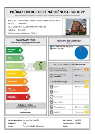 Prodej bytu 2+1, Plzeň - Jižní Předměstí, Alešova, 54 m2