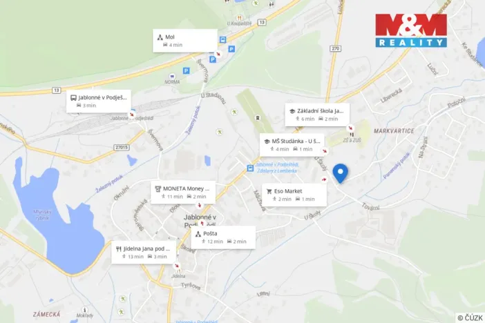 Prodej bytu 1+kk, Jablonné v Podještědí - Markvartice, U Školy, 19 m2
