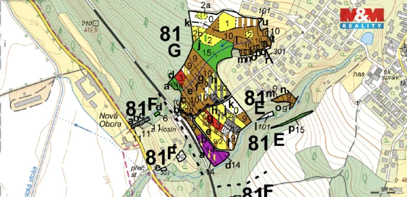 Prodej lesa, Hosín, 5612 m2