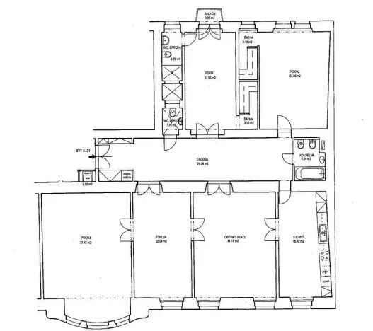 Pronájem kanceláře, Praha - Staré Město, Na Perštýně, 197 m2
